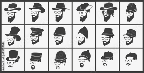 hairstyles with a beard and mustache wearing glasses wearing