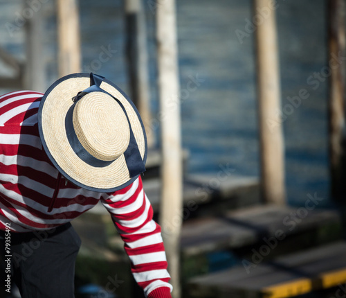 Obraz na plátně gondoliers hat