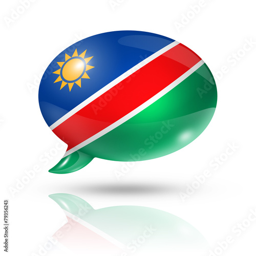 Free Download Namibian flag speech bubble - GFXLoad