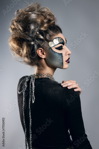 woman with makeup Steampunk