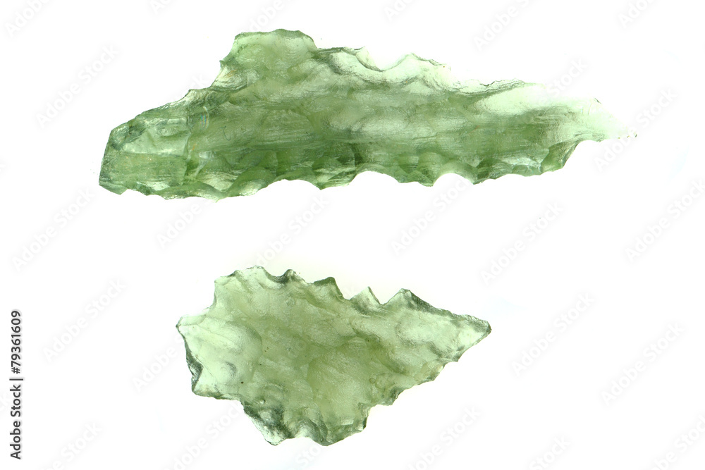 green moldavite minerals