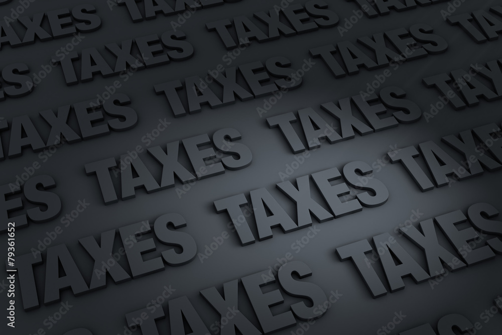 Obraz premium Taxes Background
