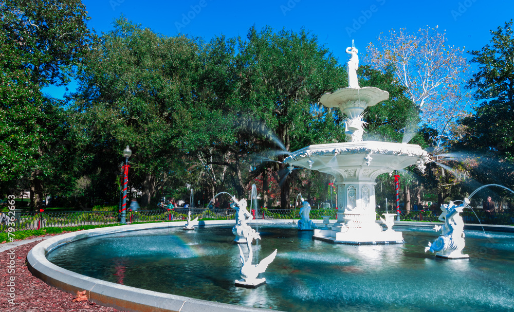 Forsyth Park Water Fountain, Savannah, Georgia