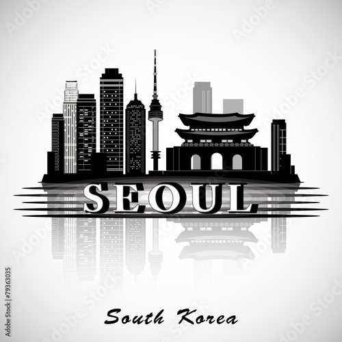 Modern Seoul City Skyline Design