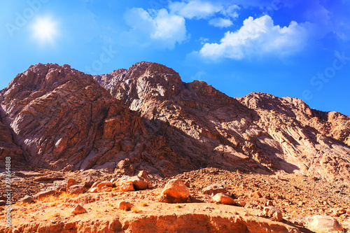 Mount Moses in Sinai, Egypt photo