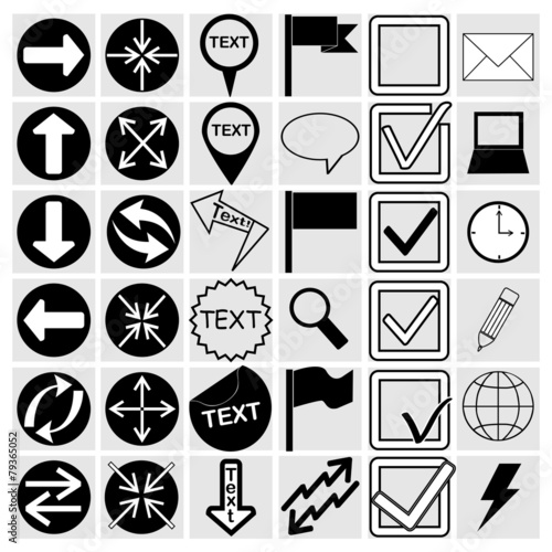 Vector Illustration of Different Icons