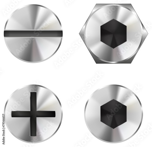 Screw heads