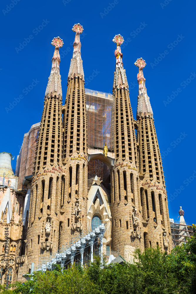 Naklejka premium Sagrada Familia in Barcelona