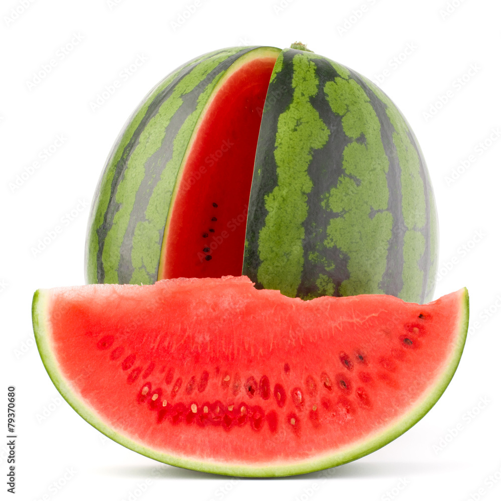 Sweet watermelon isolated on white background cutout Sweet watermelon isolated on white background cutout