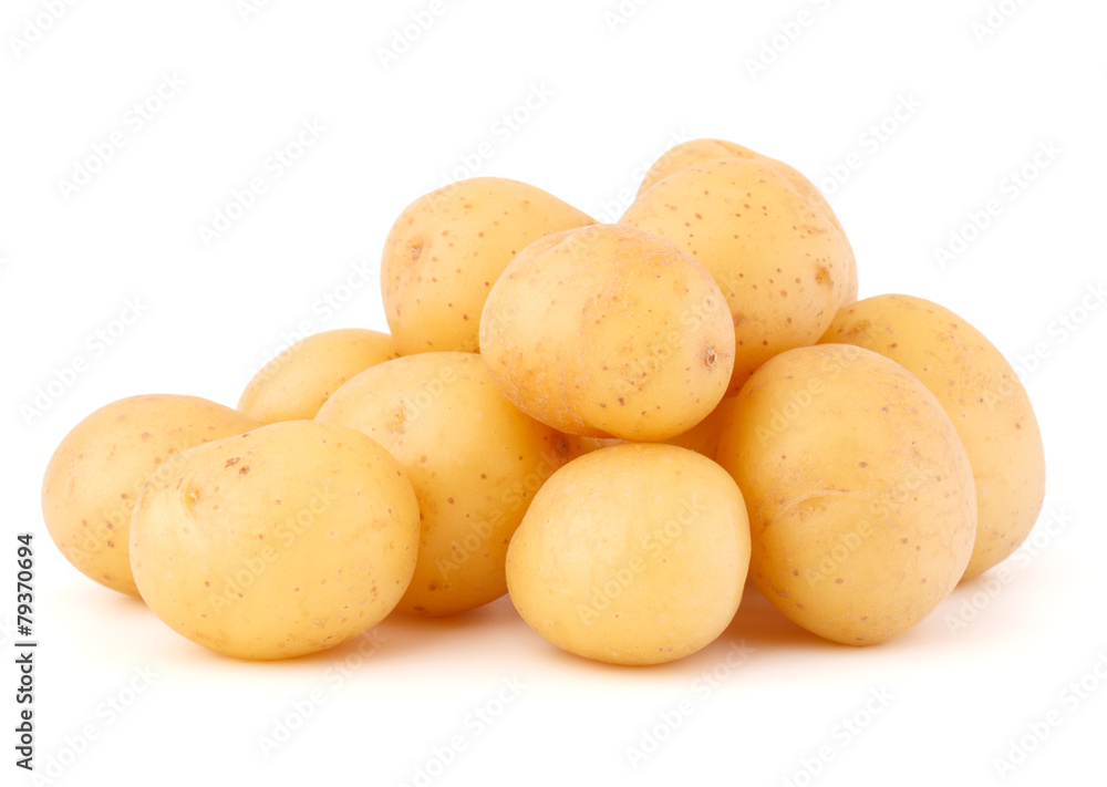 new potato tuber isolated on white background cutout new potato tuber isolated on white background cutout