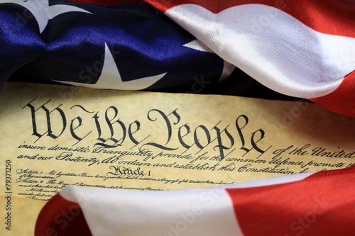 Obraz na plátně US Constitution - We The People