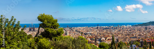 Panoramic view of Barcelona © Sergii Figurnyi
