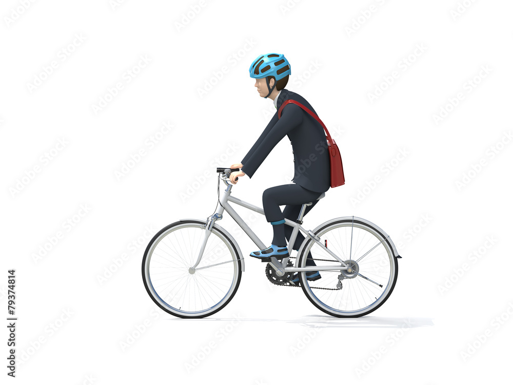 Obraz premium 自転車通勤