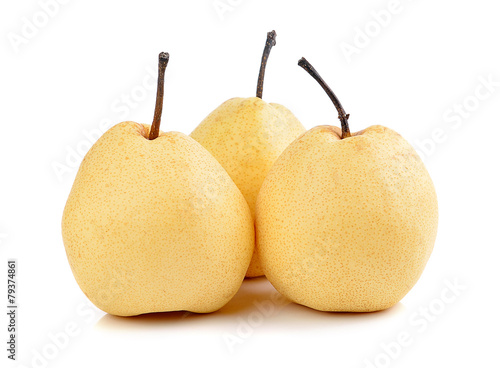 pear on white background