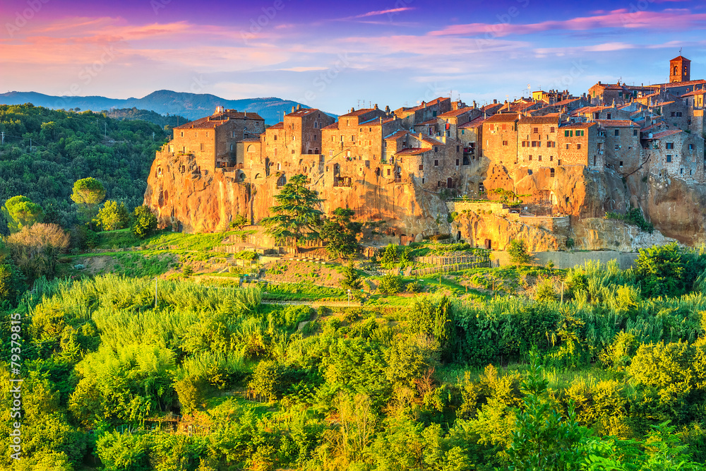 The majestic city on the rock,Pitigliano,Tuscany,Italy,Europe