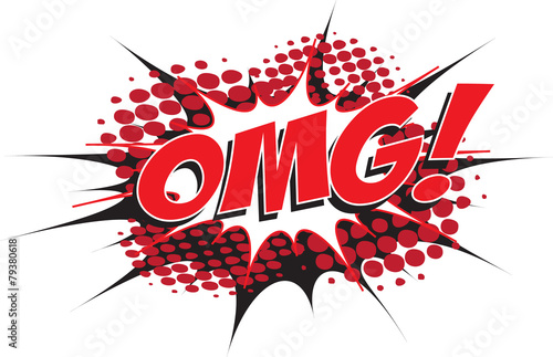 Oh My Good! wording comic speech bubble