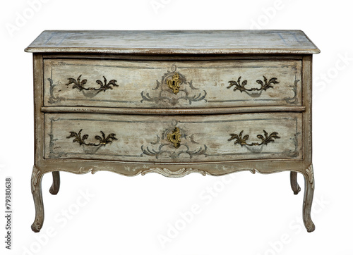 chest of drawers old original antique Europeanhand made and  pai