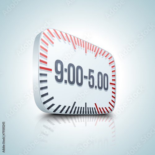 From 9:00 to 5:00