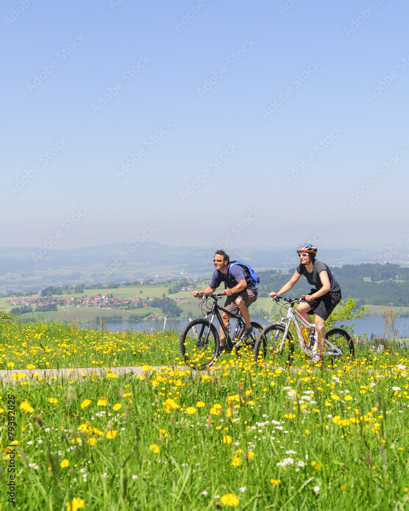 Obraz premium Traumtag für eine Radtour