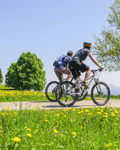 Mountainbiker im Allgäu