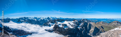 Panorama view of Swiss Alps © Peter Stein