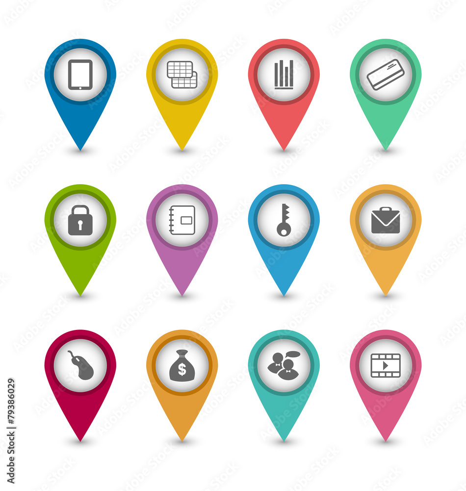 Set business pictogram icons for design your website Set business pictogram icons for design your website