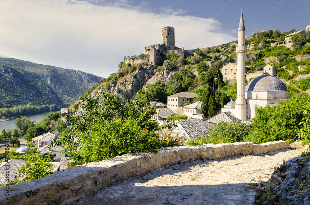 Fototapeta premium Pocitelj, Bosnia and Herzegovina - Hajji Alija Mosque