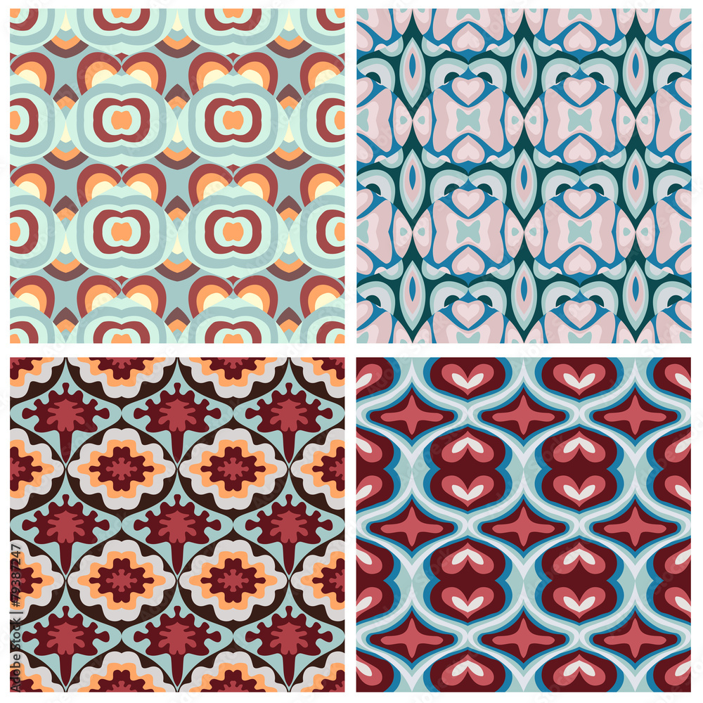 Abstract geometric seamless pattern. Abstract geometric seamless pattern.