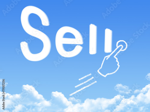 sell message cloud shape