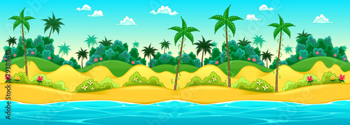 Landscape on the seashore