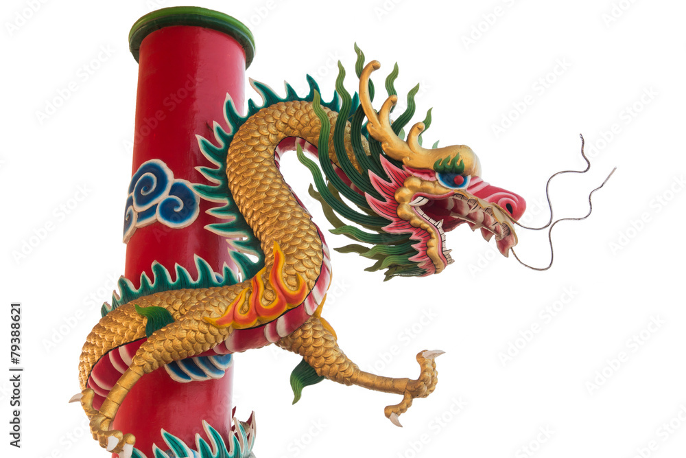 Chinese style dragon statue