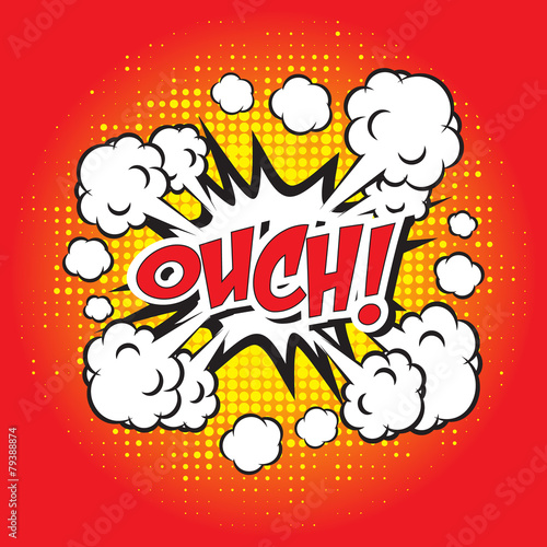 OUCH! comic word