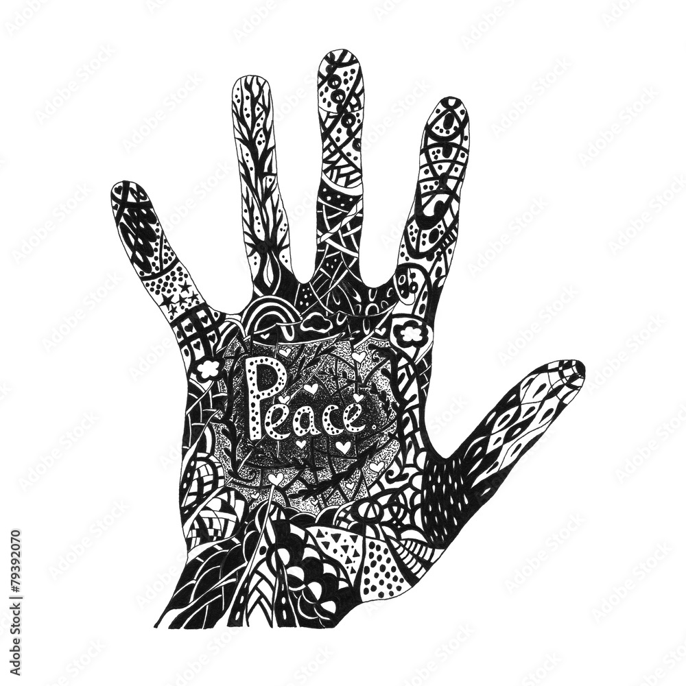 Hand draw abstract background.For prints.Black and white.Liner d Hand draw abstract background.For prints.Black and white.Liner d