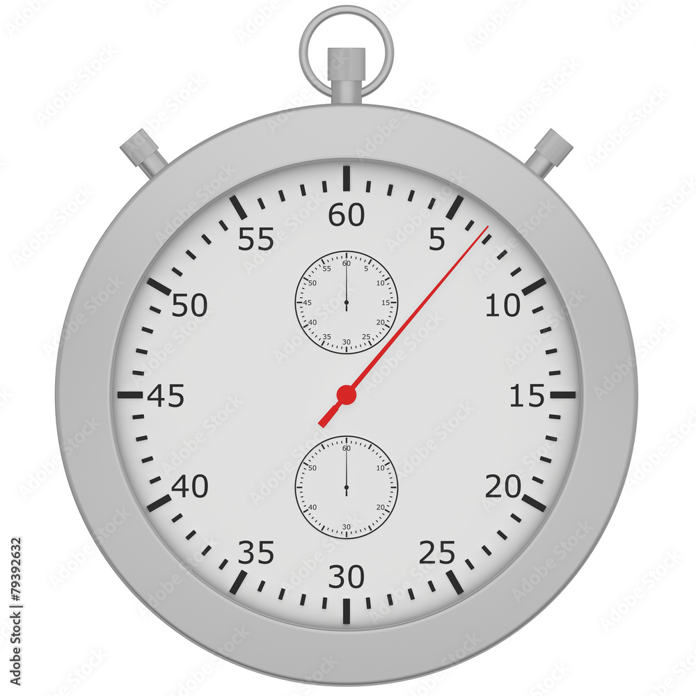 stopwatch with button isolated on white background stopwatch with button isolated on white background