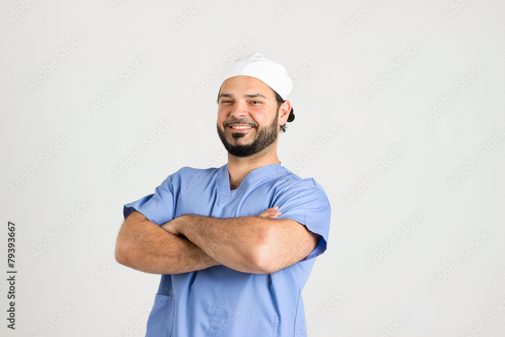 Surgeon in Surgery Apparel