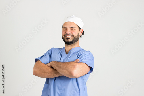 Surgeon in Surgery Apparel