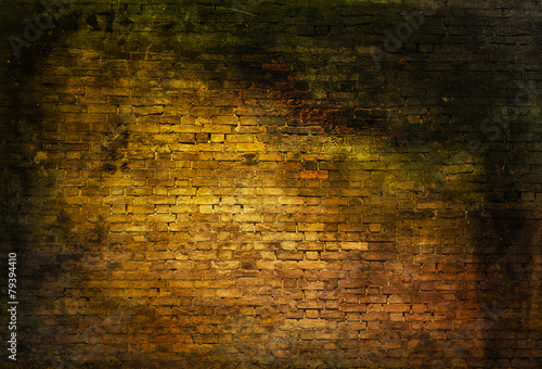Konstfotografi Sullen brick wall