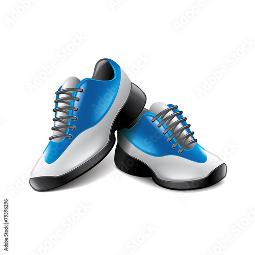 Sport shoes isolated on white vector