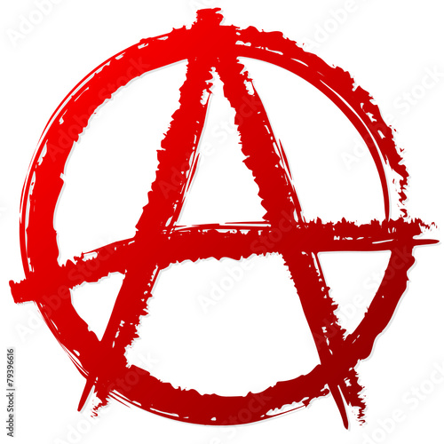 Anarchy symbol or sign. Anarchy, punk, anarchism, anarchist, ant photo