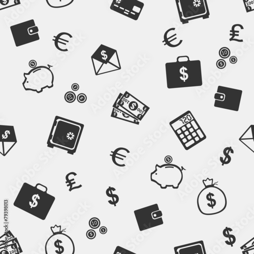 Vector Seamless Pattern of Finance