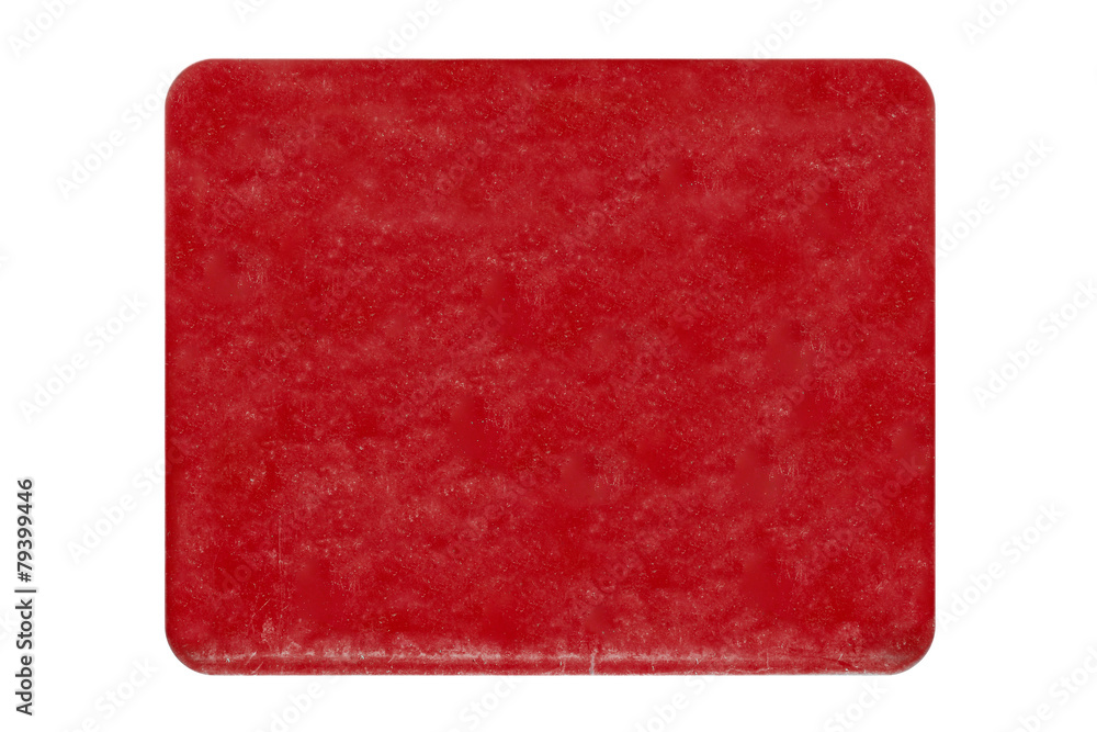 Altes leeres Schild - rot - Ecken abgerundet - Freisteller Altes leeres Schild - rot - Ecken abgerundet - Freisteller