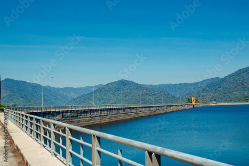 Landscape of Khun Dan Prakarnchon Dam, Nakhon Nayok,Thailand. © borilove
