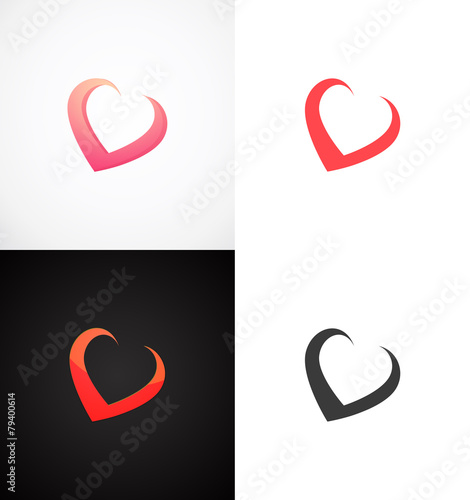 Vector Concept Hearts on di...