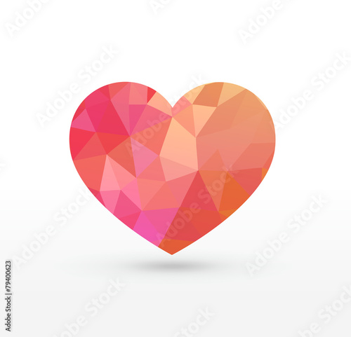 Rose Triangular heart