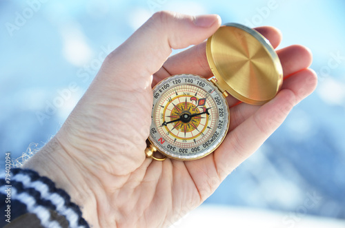 Compass in the hand