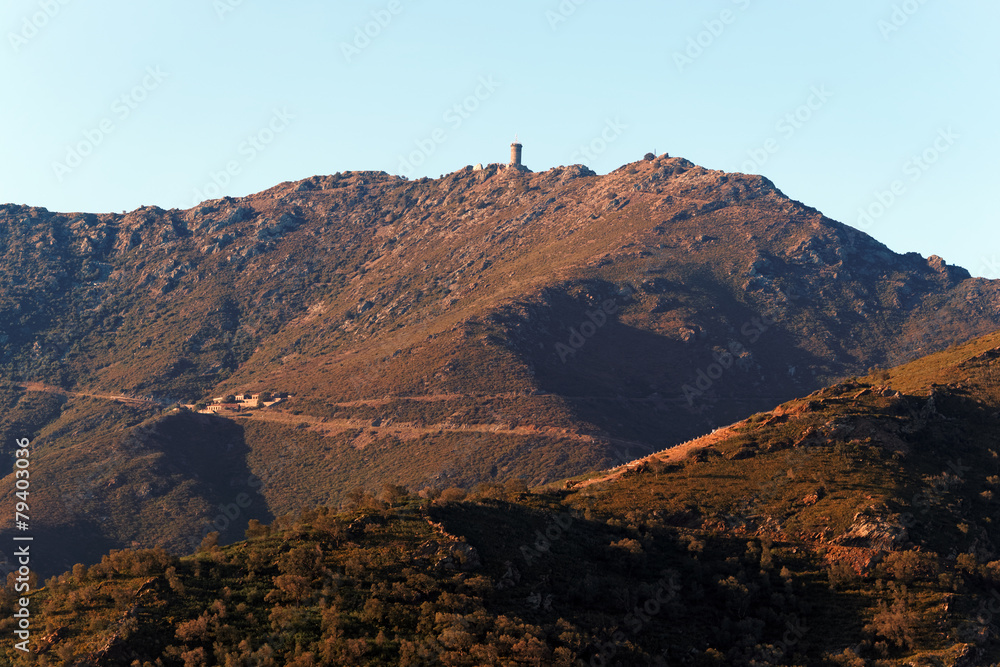 Fototapeta premium tour Madeloc pyrénées orientales