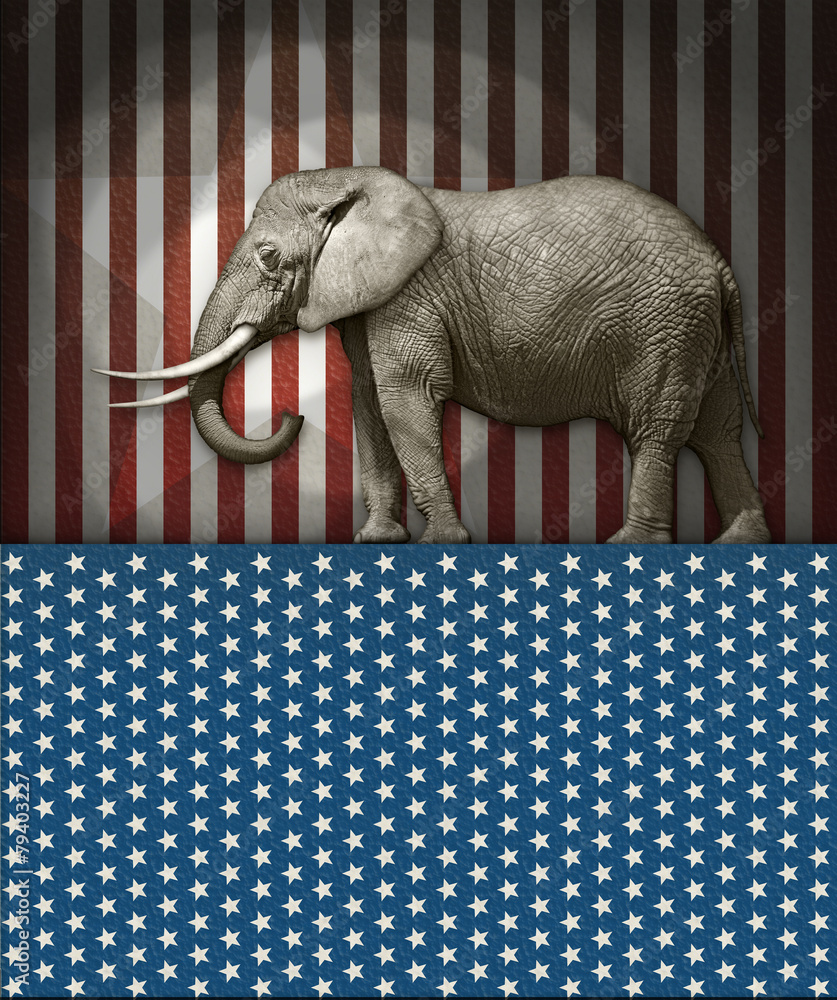 Republican Elephant Stock Photo | Adobe Stock