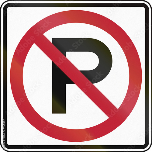Free Download US road sign: No Parking - GFXLoad