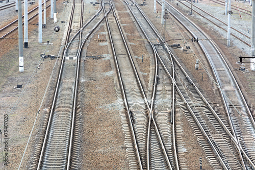 Railway tracks.
