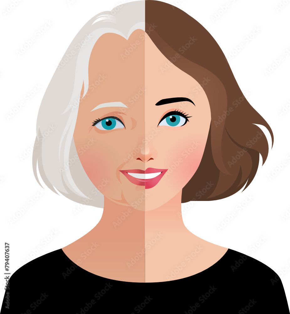 Concept beauty and rejuvenation of skin aging Concept beauty and rejuvenation of skin aging